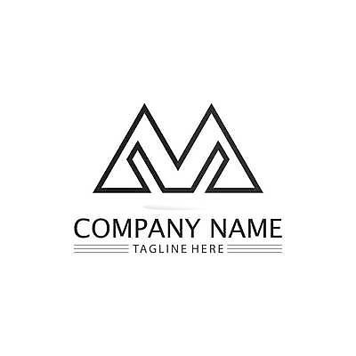 EPS 해외이미지 디자인 일러스트 산 사람없음 검은색 심볼 M 해외일러스트 알파벳 컬러 파일형식 벡터 이미지허브