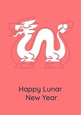 EPS 해외이미지 템플릿 분홍색 일러스트 새해 사람없음 새해인사 용 연하장 해외일러스트 컬러 카드_감사 인사 파일형식 벡터 이미지허브