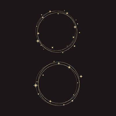 EPS 해외이미지 일러스트 프레임 사람없음 빛 반짝임 세트 원형 시각효과 효과 해외일러스트 도형 모션 파일형식 벡터 이미지허브