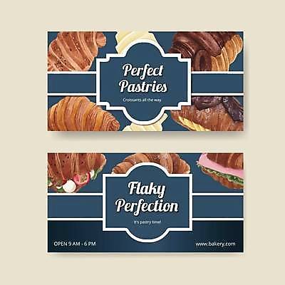 EPS 해외이미지 일러스트 샌드위치 사람없음 파란색 빵집 크루아상 페스츄리 크루아상샌드위치 해외일러스트 음식 빵 컬러 상점 파일형식 벡터 이미지허브