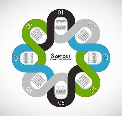 EPS 해외이미지 디자인 일러스트 비즈니스 추상 사람없음 초록색 파란색 숫자 검은색 자료 인포그래픽 회색 정보 옵션 목차 해외일러스트 문자 컬러 무늬 파일형식 벡터 이미지허브
