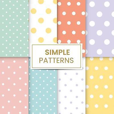 EPS 해외이미지 디자인 백그라운드 패턴 일러스트 사람없음 컬러풀 물방울무늬 심플 파스텔톤 해외일러스트 컬러 무늬 파일형식 벡터 이미지허브