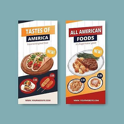 EPS 해외이미지 접시 일러스트 스테이크 사람없음 튀김 메뉴 핫도그 타코 미국음식 해외일러스트 식기 음식 패스트푸드 서양음식 파일형식 벡터 이미지허브