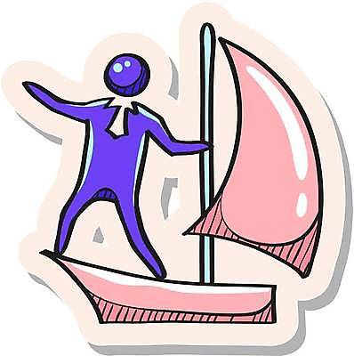 EPS 해외이미지 분홍색 스티커 일러스트 비즈니스 사업가 사람모양 항해 사람없음 보라색 가리킴 잡기 심볼 해외일러스트 모양 직업 컬러 배_교통 모션 손짓 파일형식 벡터 이미지허브