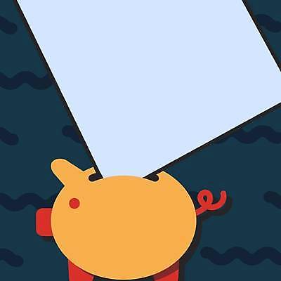 EPS 해외이미지 백그라운드 일러스트 프레임 사람없음 돼지저금통 카피스페이스 해외일러스트 공백 저금통 파일형식 벡터 이미지허브