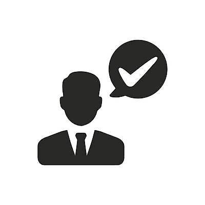 EPS 해외이미지 말풍선 일러스트 비즈니스 사람모양 사람없음 비즈니스맨 체크표시 승인 프로젝트 해외일러스트 모양 남자 직장인 확인 파일형식 벡터 이미지허브