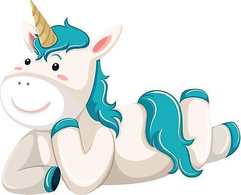 EPS 해외이미지 한마리 엎드리기 동물캐릭터 일러스트 사람없음 귀여움 턱괴기 유니콘 해외일러스트 일러캐릭터 동물 캐릭터 1 컨셉 모션 파일형식 벡터 이미지허브
