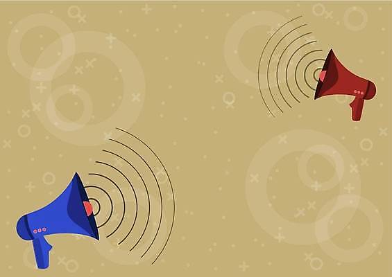 EPS 해외이미지 일러스트 사람없음 갈색 확성기 외침 원형 알림 카피스페이스 해외일러스트 도형 컬러 소리 공백 파일형식 벡터 이미지허브