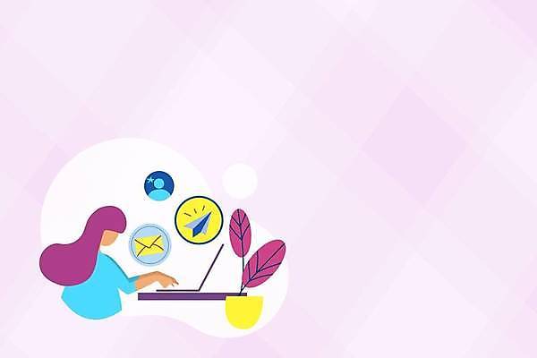 EPS 해외이미지 식물 여자 화분 백그라운드 일러스트 프레임 한명 성인 노트북 메시지 종이비행기 성인여자한명만 카피스페이스 해외일러스트 1 사람 전자제품 공백 종이접기 여자한명만 성인여자만 파일형식 벡터 이미지허브