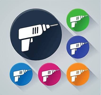 EPS 해외이미지 분홍색 오렌지 일러스트 초록색 파란색 보라색 웹 원형 플랫 심볼 DIY 송곳 해외일러스트 도형 컬러 인터넷 과일 취미 파일형식 벡터 이미지허브