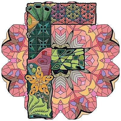 EPS 해외이미지 알파벳 선 일러스트 추상 사람없음 그림 F 젠탱글 해외일러스트 영어 무늬 파일형식 벡터 이미지허브