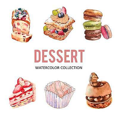 EPS 해외이미지 빵 일러스트 디저트 샌드위치 미술 사람없음 케이크 달콤 조각케이크 손그림 마카롱 엘리먼트 파운드케이크 스타일 해외일러스트 음식 문화예술 맛 파일형식 벡터 이미지허브