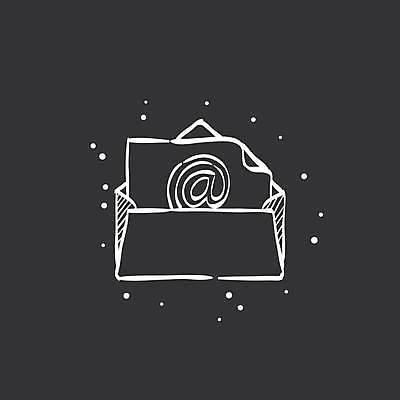 EPS 해외이미지 일러스트 비즈니스 사람없음 검은색 이메일 해외일러스트 컬러 파일형식 벡터 이미지허브