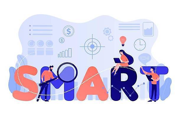 EPS 해외이미지 전신 여자 남자 일러스트 전구 돋보기 아이디어 들기 앉기 성인 세명 스마트 서류판 성인만 해외일러스트 컨셉 모션 사람 사무용품 파일형식 벡터 이미지허브