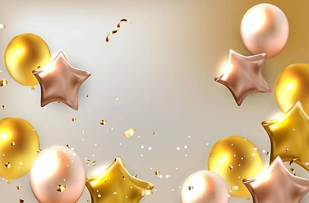 EPS 해외이미지 별 백그라운드 일러스트 프레임 이벤트 사람없음 노란색 파티 축하 생일 화려 초대 꽃가루 풍선 카피스페이스 해외일러스트 자연요소 기념일 컬러 컨셉 공백 가루 파일형식 벡터 이미지허브