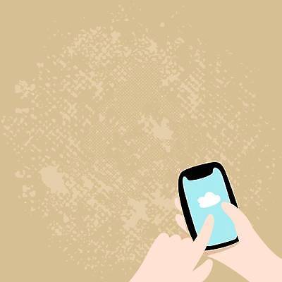 EPS 해외이미지 손 일러스트 들기 신체부위 스마트폰 가리킴 카피스페이스 해외일러스트 모션 사람 손짓 핸드폰 스마트기기 공백 파일형식 벡터 이미지허브