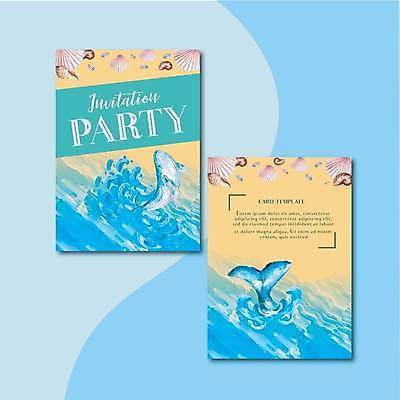 EPS 해외이미지 하늘색 두마리 일러스트 조개 프레임 사람없음 노란색 파티 소라 고래 프레임일러스트 해외일러스트 컬러 2 포유류 어패류 이벤트 파란색 수중동물 파일형식 벡터 이미지허브