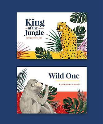 EPS 해외이미지 야생동물 잎 일러스트 사람없음 원숭이 표범 해외일러스트 식물 동물 포유류 파일형식 벡터 이미지허브