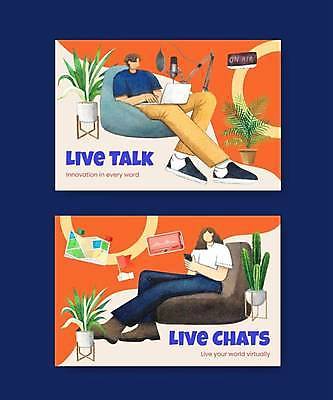 EPS 해외이미지 전신 여자 남자 일러스트 들기 앉기 두명 노트북 스마트폰 소파 라이브 채팅 화상통화 얼굴없음 성인만 해외일러스트 의자 모션 사람 전자제품 핸드폰 스마트기기 통화 파일형식 벡터 이미지허브