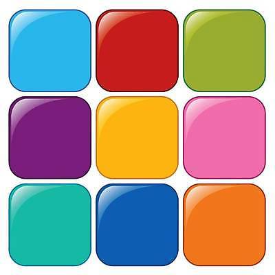 EPS 해외이미지 일러스트 버튼 사람없음 컬러풀 공백 카피스페이스 해외일러스트 컬러 파일형식 벡터 이미지허브