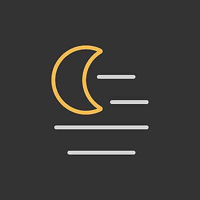 EPS 해외이미지 일러스트 날씨 사람없음 노란색 검은색 안개 달 흰색 야간 흐림 해외일러스트 자연요소 컬러 파일형식 벡터 이미지허브