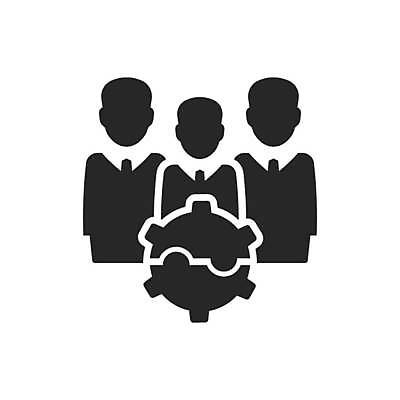 EPS 해외이미지 일러스트 비즈니스 협력 사람모양 사람없음 그룹 동료 톱니바퀴 극복 해외일러스트 모양 관계 파일형식 벡터 이미지허브