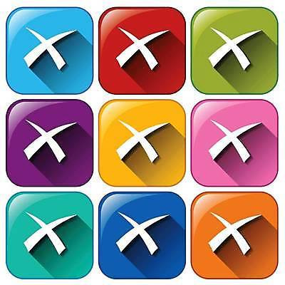 EPS 해외이미지 일러스트 버튼 사람없음 컬러풀 X 해외일러스트 알파벳 컬러 파일형식 벡터 이미지허브