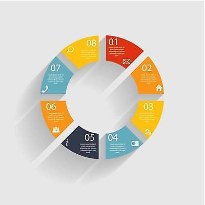 EPS 해외이미지 디자인 일러스트 비즈니스 돋보기 사람모양 사람없음 자료 인포그래픽 정보 원형 편지 전화기 레이아웃 와이파이 순서 집모양 해외일러스트 모양 도형 무선인터넷 파일형식 벡터 이미지허브