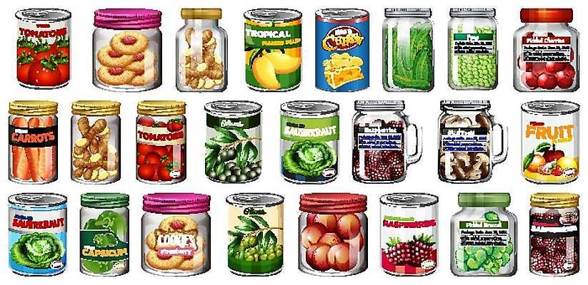 EPS 해외이미지 클립아트 잡화 음식 백그라운드 토마토 채소 과일 일러스트 재료 포장 건강 스파게티 옥수수 요리 미술 그래픽 세트 그룹 캔 수프 상품 컨테이너 만화 수집 먹기 파인애플 오브젝트 그림 올리브 완두콩 햄 패키지 수납 통조림 고립 식용 시리즈 해외일러스트 열매 산업 모션 문화예술 콩 곡류 파스타 육류 열대과일 파일형식 벡터 이미지허브