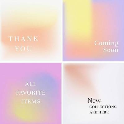 EPS 해외이미지 디자인 배너 분홍색 일러스트 사람없음 그래픽 세트 그라데이션 파스텔톤 해외일러스트 컬러 파일형식 벡터 이미지허브