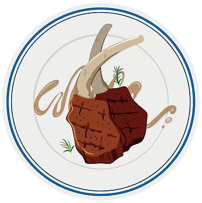 EPS 해외이미지 접시 일러스트 스테이크 사람없음 양고기 양고기구이 양고기요리 해외일러스트 식기 음식 서양음식 육류 구이 파일형식 벡터 이미지허브