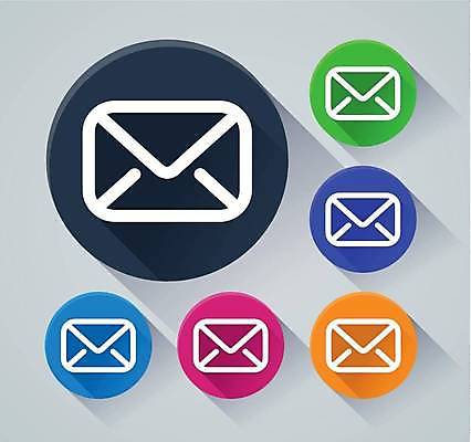 EPS 해외이미지 분홍색 오렌지 일러스트 봉투 초록색 파란색 보라색 웹 원형 이메일 플랫 심볼 해외일러스트 도형 컬러 인터넷 과일 파일형식 벡터 이미지허브