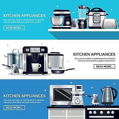 EPS 해외이미지 하늘색 일러스트 주전자 주방용품 사람없음 주방 흰색 프라이팬 전자레인지 냄비 믹서 버너 밥솥 토스트기 핸드드립 해외일러스트 컬러 생활용품 파란색 가전제품 레인지 솥 커피용품 파일형식 벡터 이미지허브