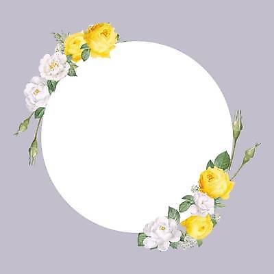 EPS 해외이미지 꽃 잎 일러스트 프레임 사람없음 보라색 원형 꽃봉오리 해외일러스트 도형 식물 컬러 파일형식 벡터 이미지허브