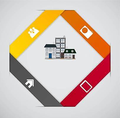 EPS 해외이미지 디자인 일러스트 비즈니스 모바일 주택 사람모양 사람없음 건물 태블릿 카메라 자료 인포그래픽 정보 목차 집모양 해외일러스트 모양 건축물 전자제품 스마트기기 파일형식 벡터 이미지허브