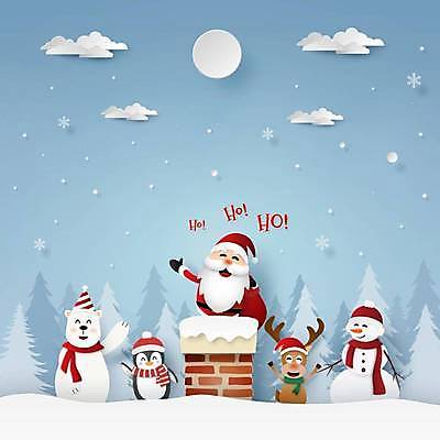 EPS 해외이미지 크리스마스 겨울 일러스트 사람없음 산타클로스 눈 페이퍼아트 산타캐릭터 해외일러스트 일러캐릭터 자연요소 캐릭터 계절 기념일 날씨 파일형식 벡터 이미지허브