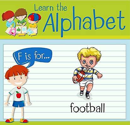 EPS 해외이미지 전신 영어 여자 남자 어린이 말풍선 일러스트 영어교육 들기 소녀 소년 여러명 상반신 단어 학습 달리기 미식축구 럭비공 단어공부 어린이만 단어장 해외일러스트 문자 교육 다수 공 모션 사람 구기 공책 럭비용품 파일형식 벡터 이미지허브