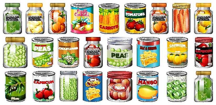 EPS 해외이미지 클립아트 잡화 음식 백그라운드 토마토 채소 과일 일러스트 재료 포장 건강 스파게티 옥수수 요리 미술 그래픽 세트 그룹 캔 수프 상품 컨테이너 만화 수집 먹기 파인애플 오브젝트 그림 올리브 완두콩 햄 패키지 수납 통조림 고립 식용 시리즈 해외일러스트 열매 산업 모션 문화예술 콩 곡류 파스타 육류 열대과일 파일형식 벡터 이미지허브