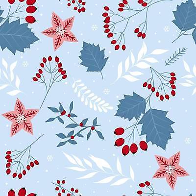 JPG 해외이미지 열매 하늘색 잎 크리스마스 패턴 일러스트 눈꽃 사람없음 패턴백그라운드 눈송이 포인세티아 눈꽃무늬 해외일러스트 식물 기념일 꽃 백그라운드 무늬 눈_날씨 파란색 파일형식 이미지허브
