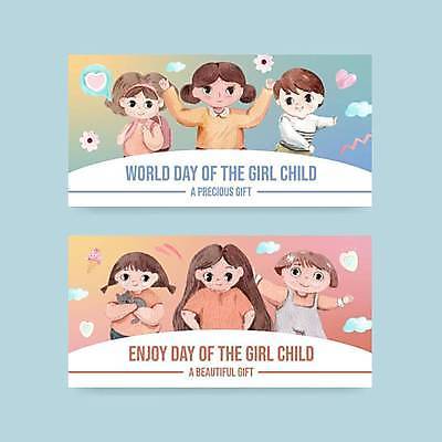 EPS 해외이미지 여자 어린이 일러스트 여러명 축하 소녀만 해외일러스트 다수 컨셉 사람 여자만 어린이만 파일형식 벡터 이미지허브