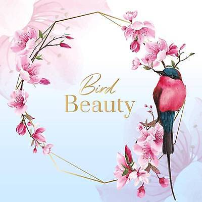 EPS 해외이미지 한마리 꽃 분홍색 하늘색 일러스트 조류 프레임 타이포그라피 사람없음 뷰티 프레임일러스트 해외일러스트 식물 동물 문자 1 컬러 파란색 파일형식 벡터 이미지허브