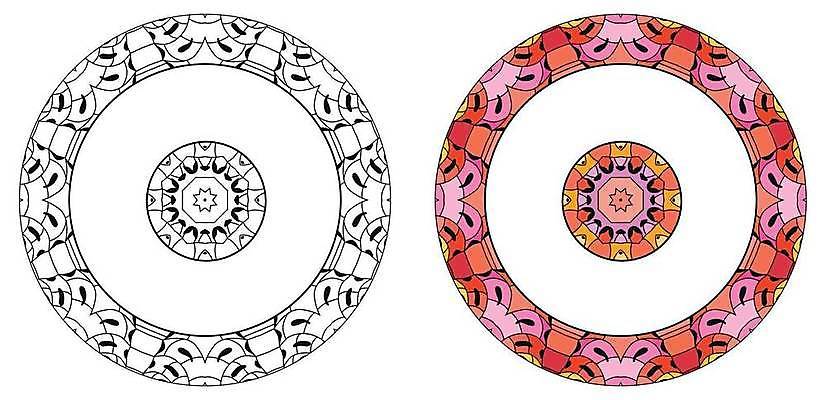 EPS 해외이미지 선 패턴 일러스트 추상 사람없음 그림 만다라 젠탱글 해외일러스트 무늬 파일형식 벡터 이미지허브