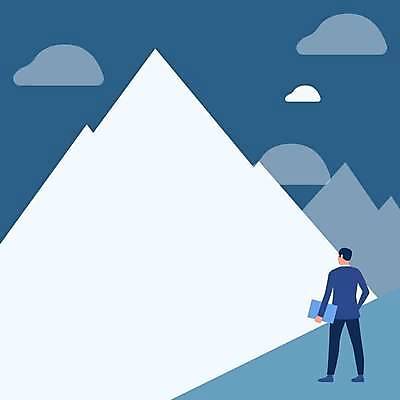 EPS 해외이미지 남자 백그라운드 일러스트 산 프레임 한명 성인 노트북 구름모양 성인남자한명만 카피스페이스 해외일러스트 모양 1 사람 전자제품 공백 남자한명만 성인남자만 파일형식 벡터 구름_자연 이미지허브