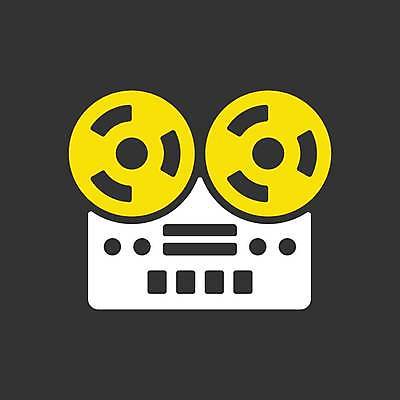 EPS 해외이미지 디자인 일러스트 사람없음 노란색 검은색 흰색 녹음기 플레이어 해외일러스트 컬러 파일형식 벡터 녹음_기록 이미지허브