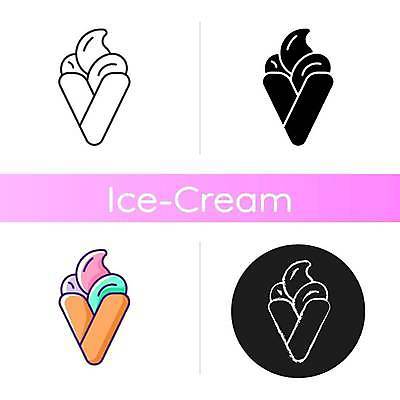 EPS 해외이미지 일러스트 아이스크림 디저트 사람없음 플랫 해외일러스트 음식 파일형식 벡터 이미지허브