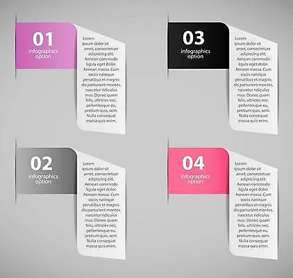 EPS 해외이미지 디자인 분홍색 일러스트 비즈니스 사람없음 숫자 검은색 자료 인포그래픽 회색 정보 접기 목차 해외일러스트 문자 컬러 모션 파일형식 벡터 이미지허브