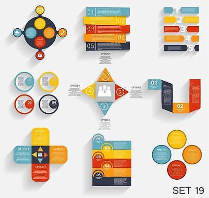 EPS 해외이미지 일러스트 비즈니스 사람모양 사람없음 세트 사각형 인포그래픽 원형 삼각형 플러스 순서 해외일러스트 모양 도형 기호 파일형식 벡터 이미지허브