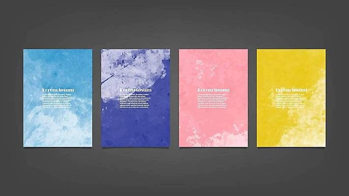 EPS 해외이미지 디자인 배너 백그라운드 일러스트 추상 사람없음 세로 세트 해외일러스트 무늬 파일형식 벡터 이미지허브