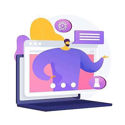 EPS 해외이미지 디자인 교육 남자 과학 컨셉 인터넷 일러스트 교실 수업 추상 노동자 실험 이야기 설명 그래픽 컴퓨터 스크린 교수 웹 발표 실험실 플랫 만화 약국 과학자 장면 온라인 동영상 고립 과외 대답 화학자 해외일러스트 직업 무늬 의학 학교 모션 사람 전자제품 학습 교사 학자 파일형식 벡터 이미지허브