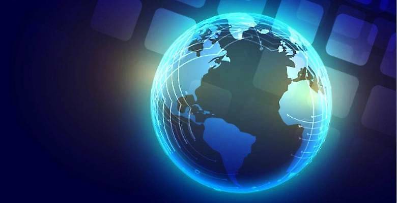 EPS 해외이미지 지구 일러스트 사람없음 파란색 우주 디지털 해외일러스트 컬러 파일형식 벡터 이미지허브